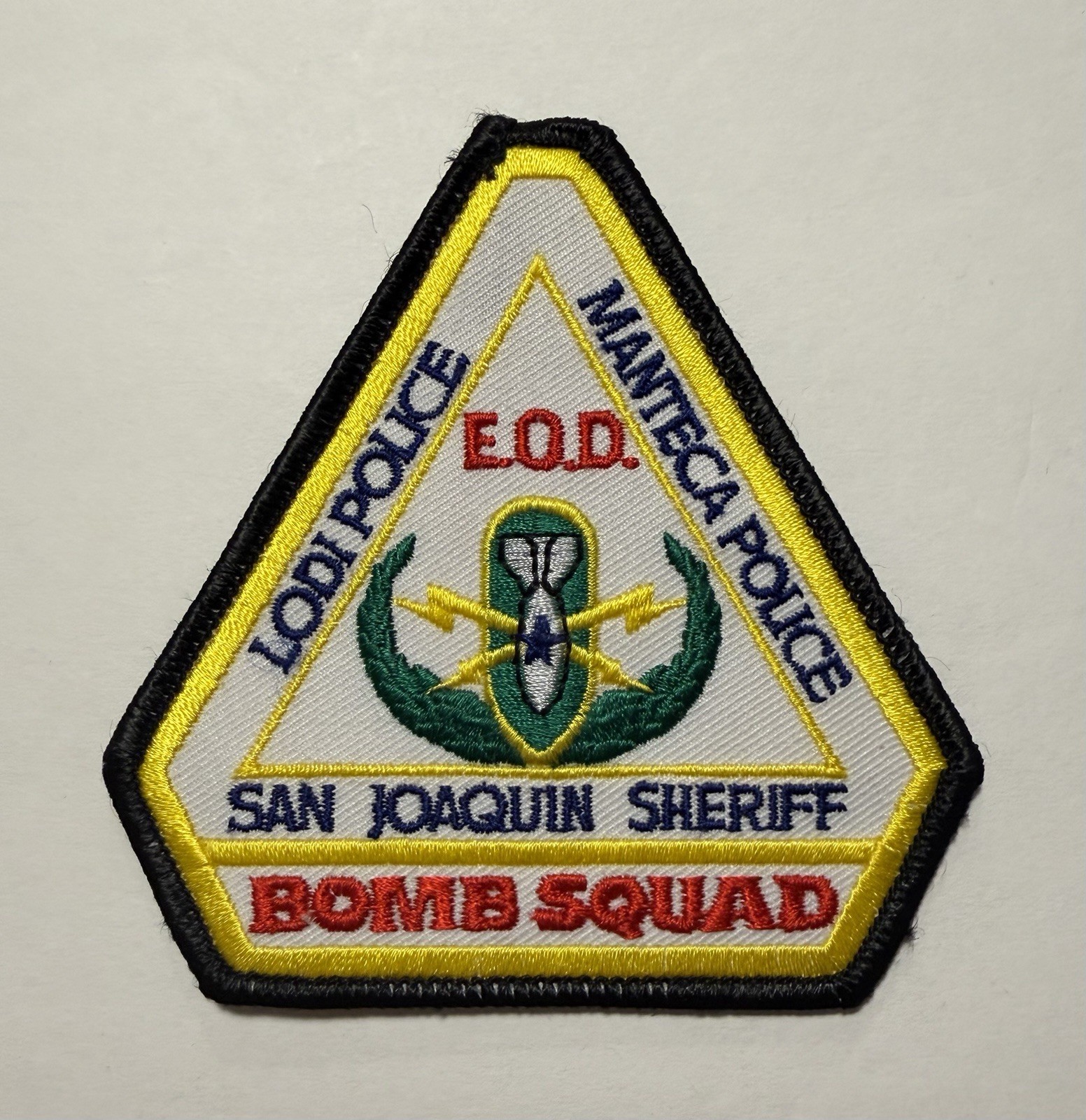 CALIFORNIA SAN JOAQUIN COUNTY SHERIFF LODI & MANTECA POLICE BOMB SQUAD EOD #D30