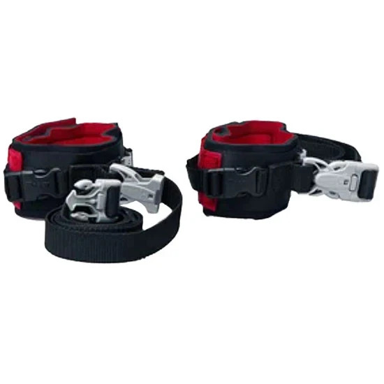 TIDI Posey Twice-As-Tough Non Locking Cuffs (1 Pair) Large Red 2700QL