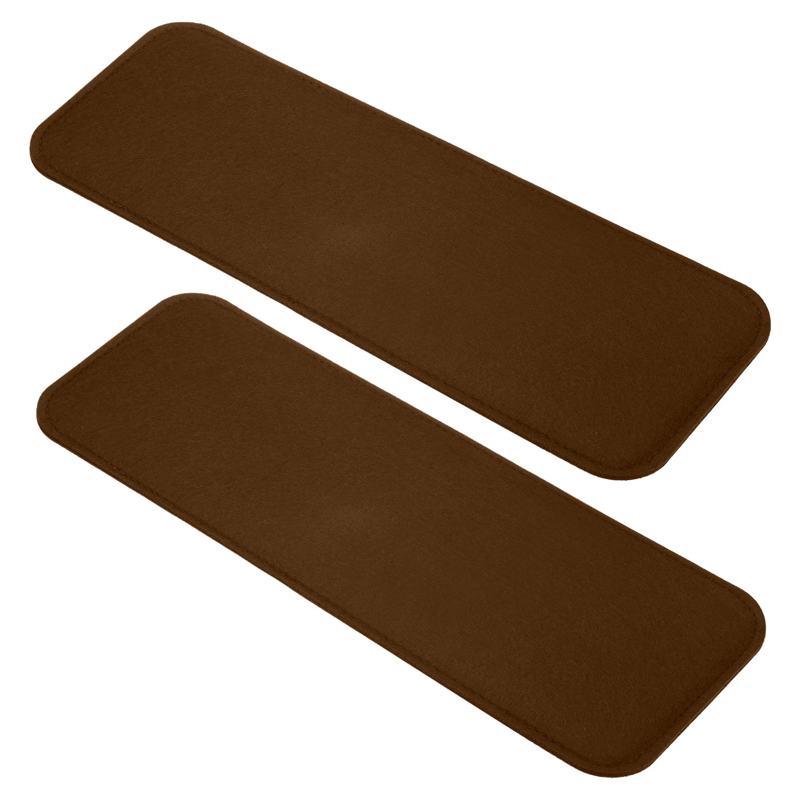 2PCS 13.8 x 5.1 Inch Felt Base Shaper for Handbag & Tote Bag & Purse [Brown]