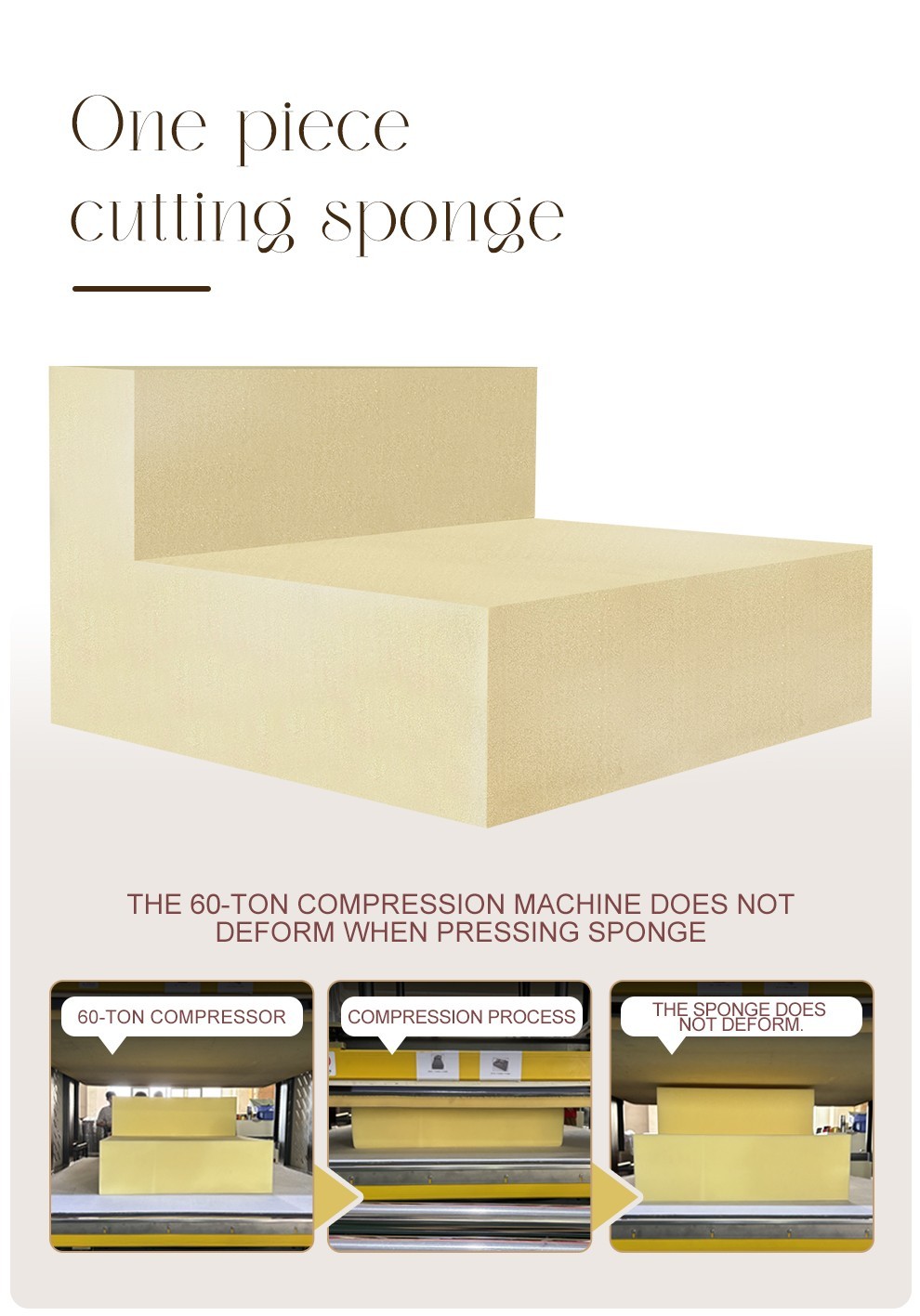 Compressed Sectional Sofa Modern Minimalist Style Corduroy Couch Beige+White