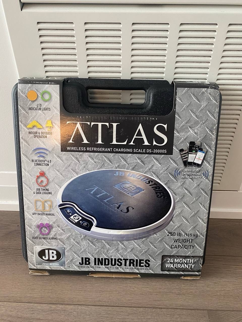 JB Industries DS-20000S - ATLAS Wireless Refrigerant Charging Scale - 250 lb