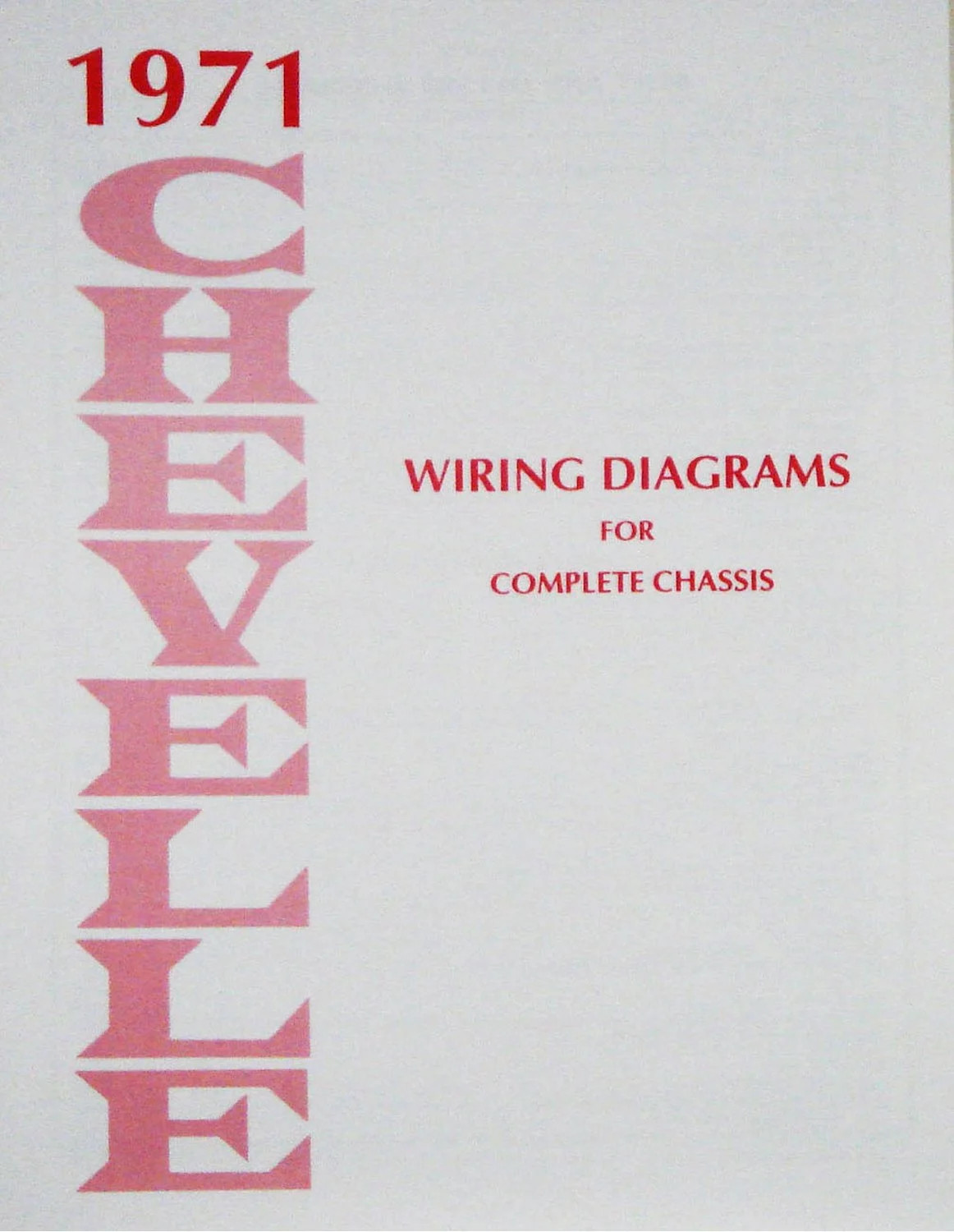 JEGS Wiring Diagram Manual for 1971 Chevrolet Chevelle & El-Camino