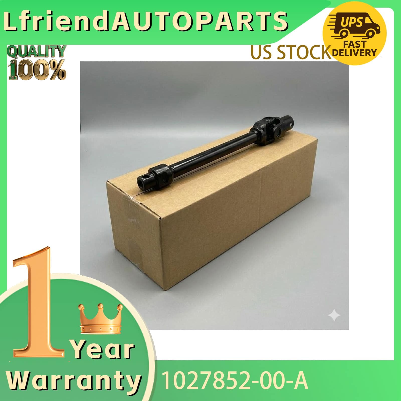 Lower Steering Shaft For Tesla Model S 2012-2021 1027852-00-A New ?? ??