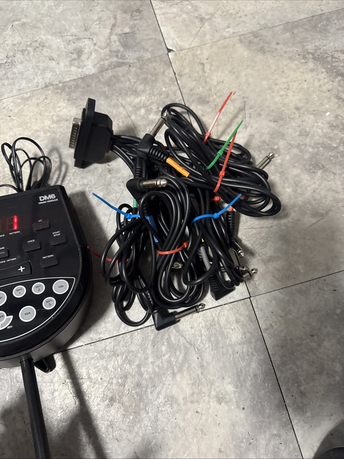 Alesis DM6 Drum Module Replacement Unit Module w/ Cable Harness & Power Adapter