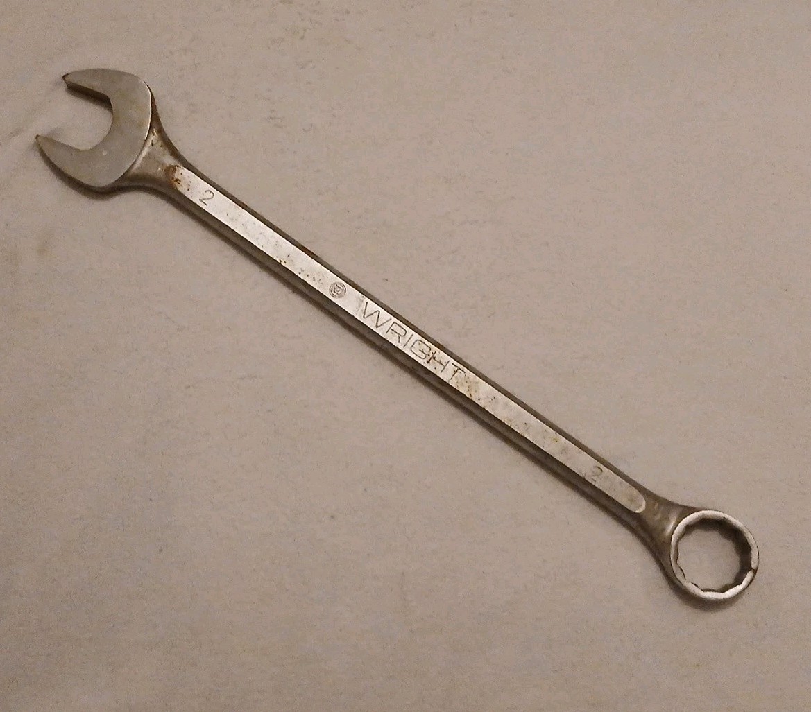 Wright 2 inch Standard  Combination Wrench Tool 1164 USA 2” (A)