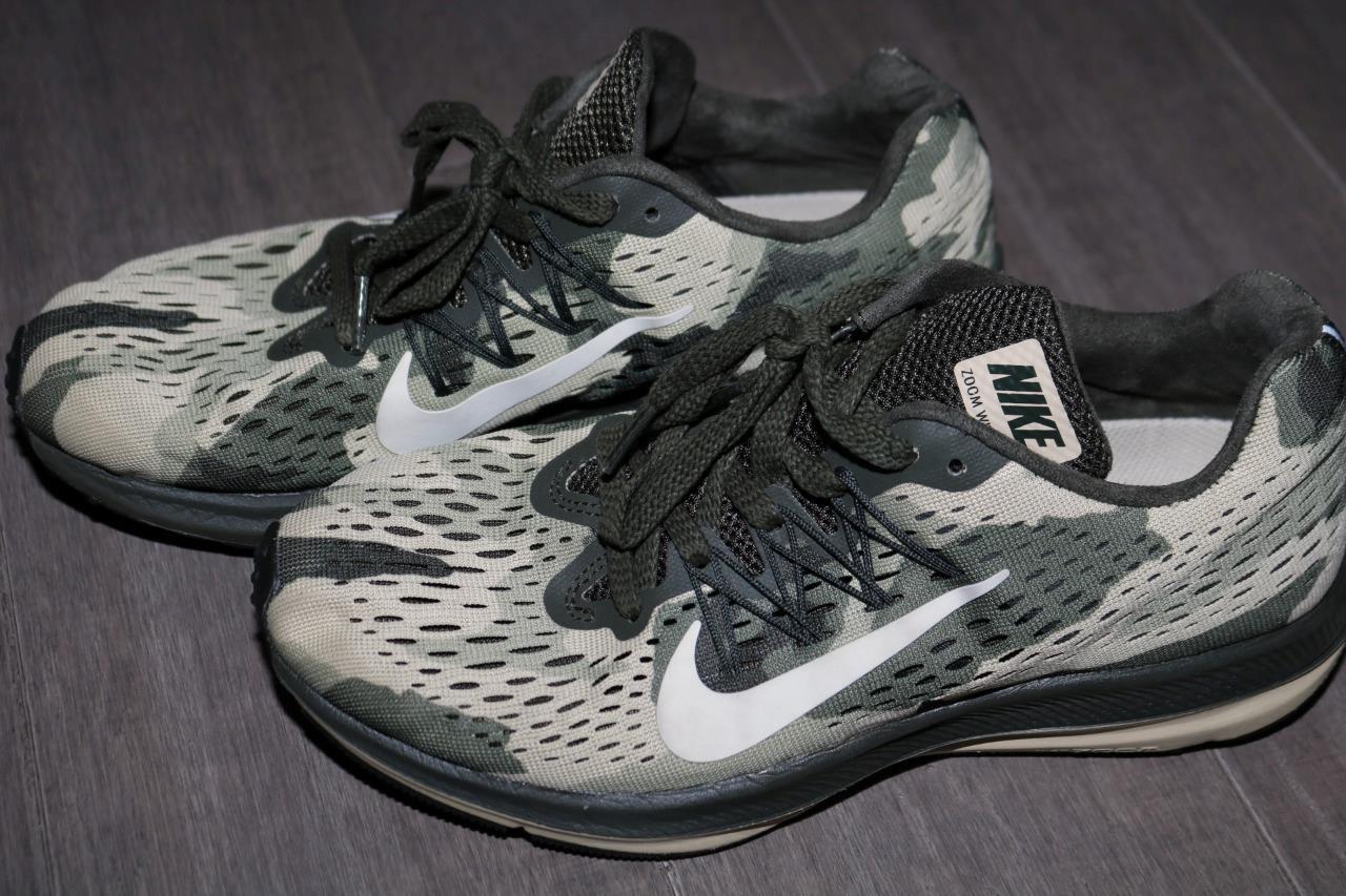 NIKE ZOOM WINFLO 5 CAMO MENS RUNNING SHOES TRAINING BQ7162-302 SIZE 6.5 NICE