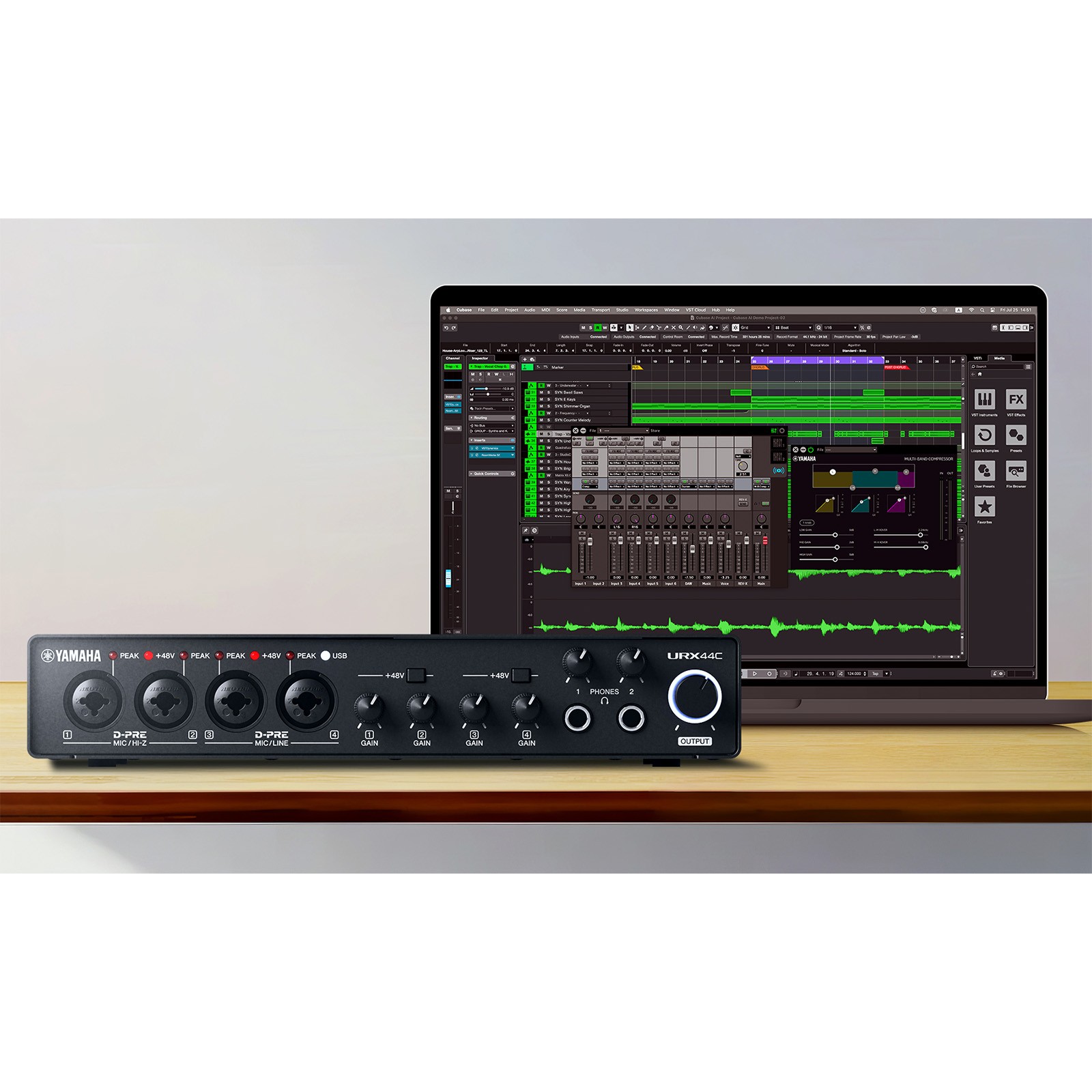 Yamaha Pro Audio URX44C 6-in/4-out USB-C Audio/MIDI Interface