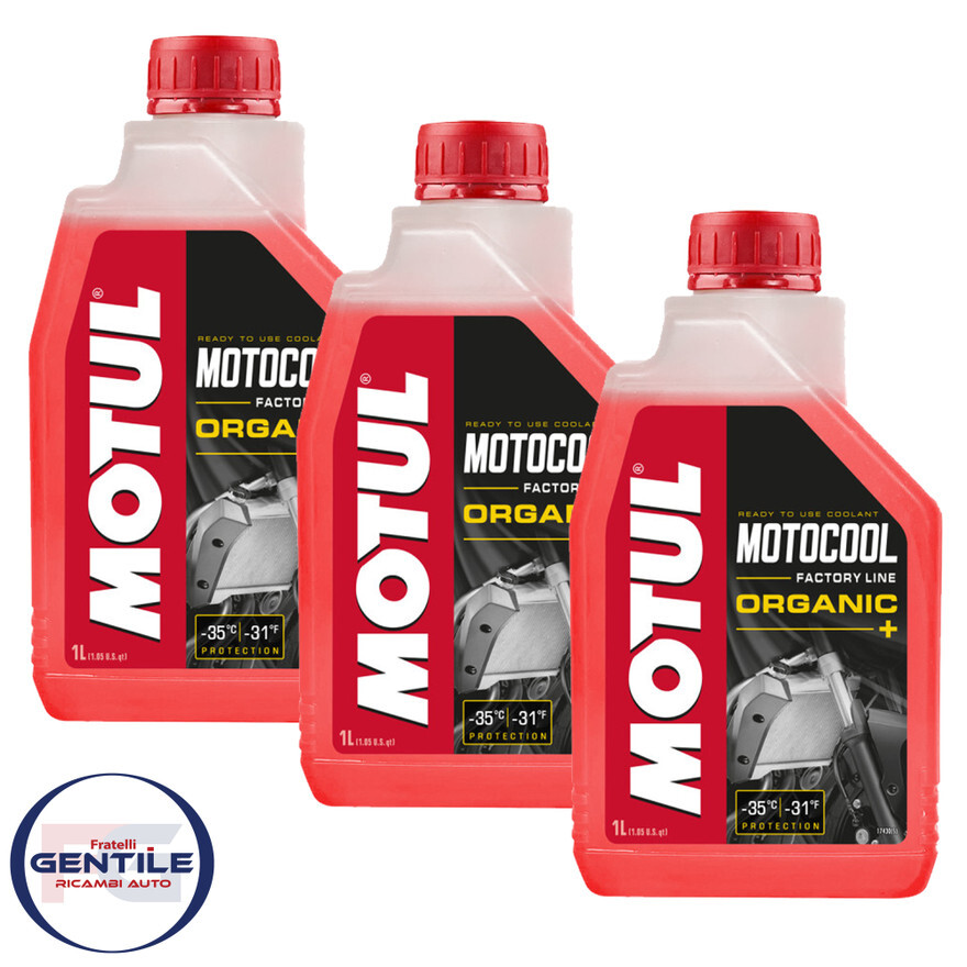 MOTUL MOTOCOOL FACTORY LINE COOLANT MOTORCYCLE SCOOTER -35°C +136°C 3 LT