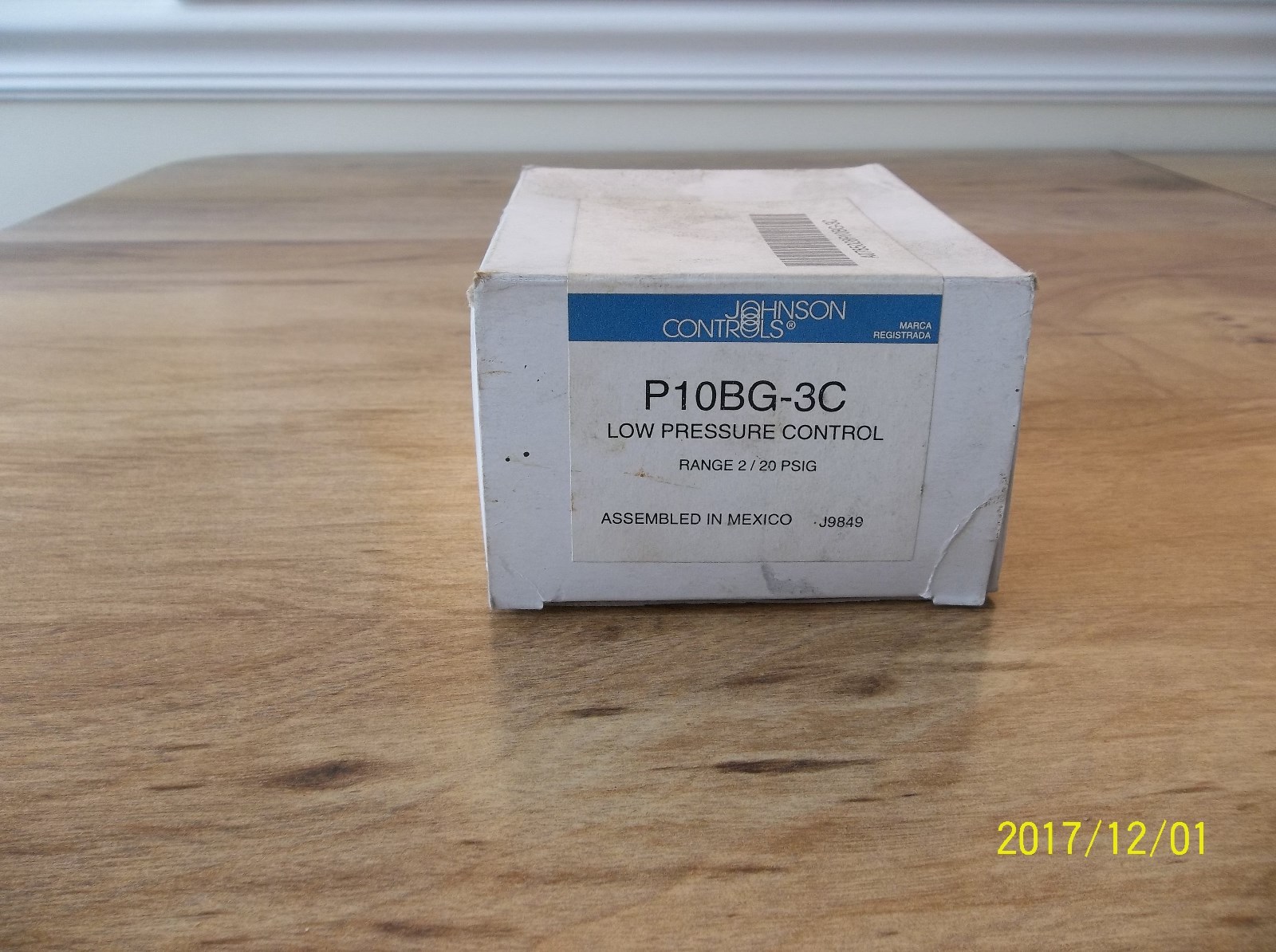 NEW JOHNSON CONTROLS P10BG-3 LOW PRESSURE CONTROL