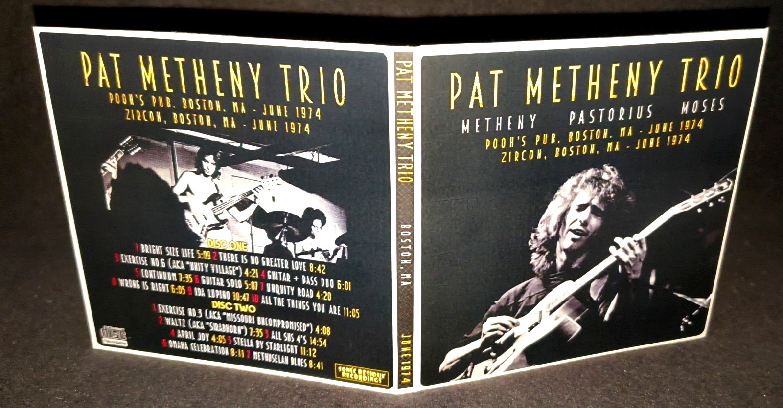 Pat Metheny Trio Boston 1974 Gate Fold 2CD Package NEW