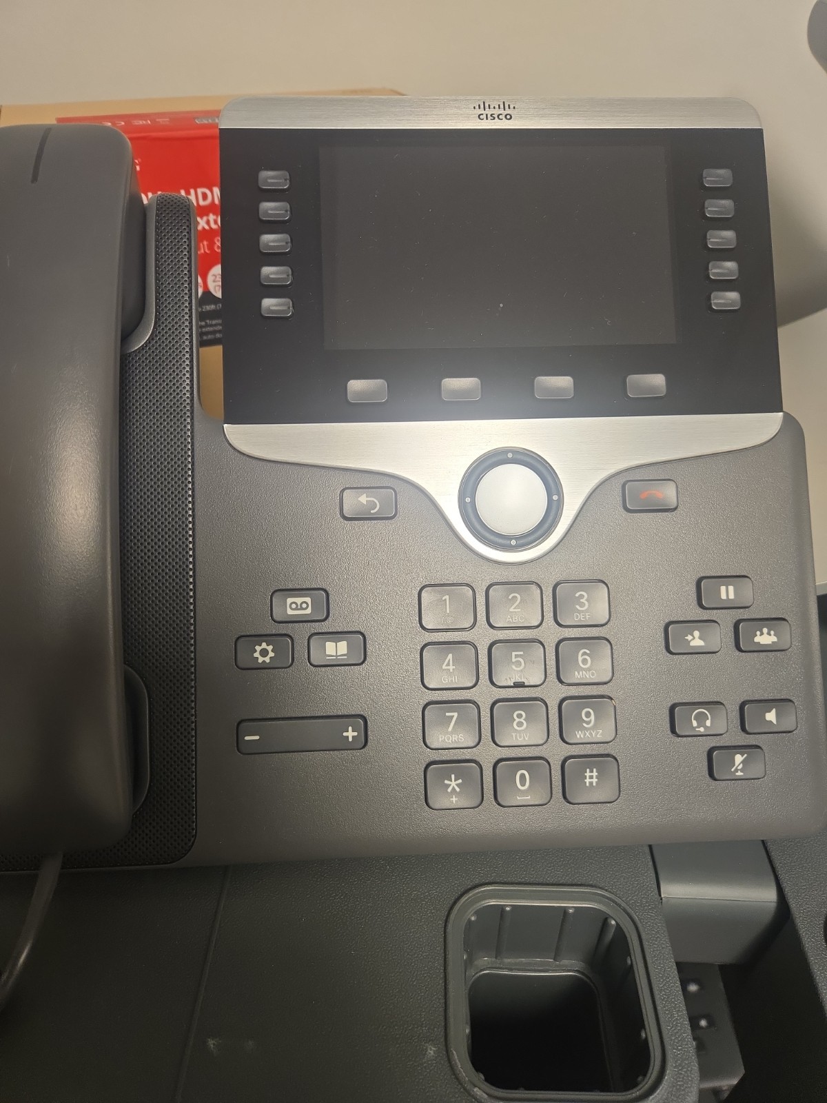 Pre-Owned Cisco CP 8811 VoIP Phone with Handset and Stand - Charcoal
