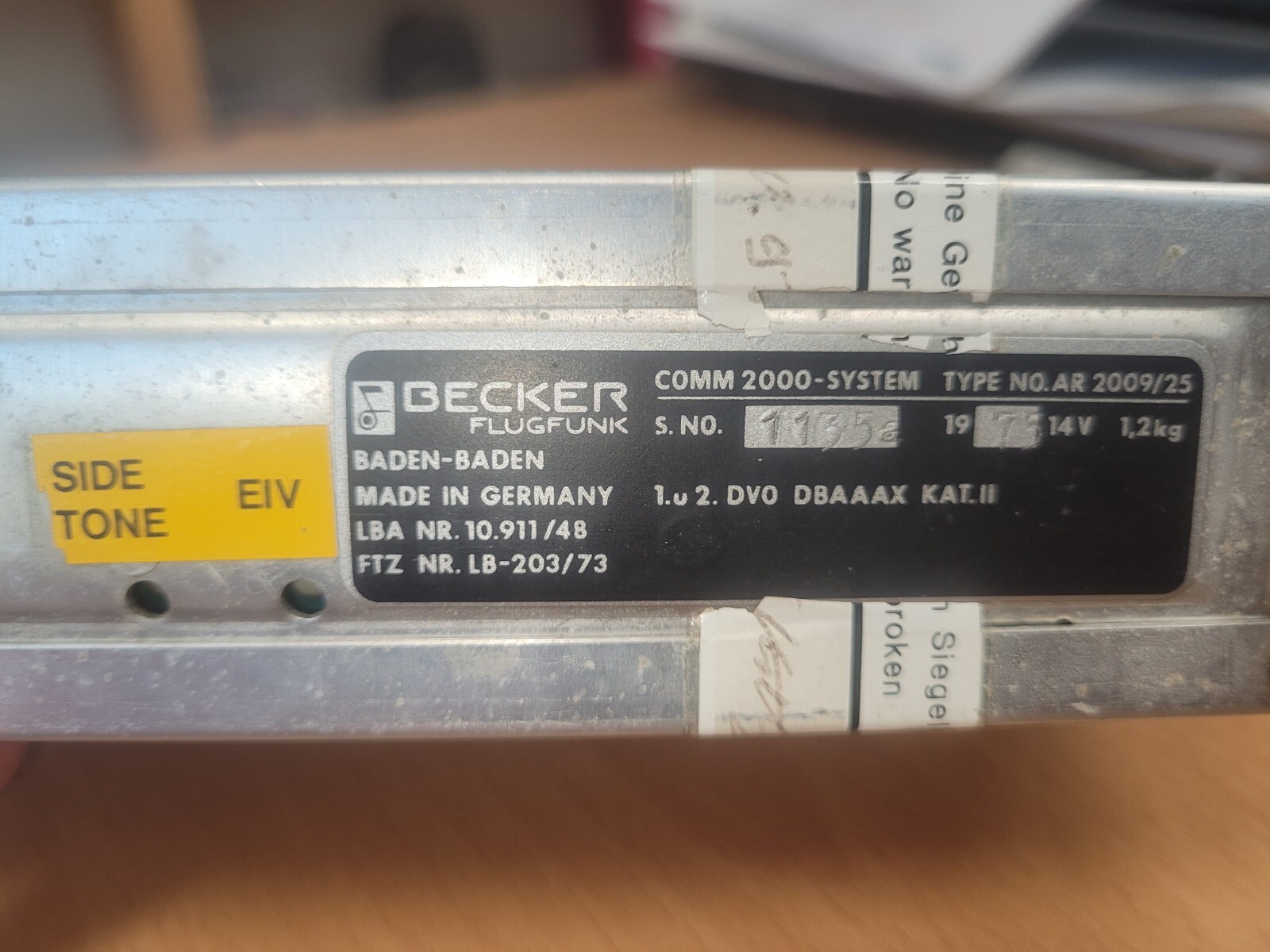 Becker Com AR2009/25
