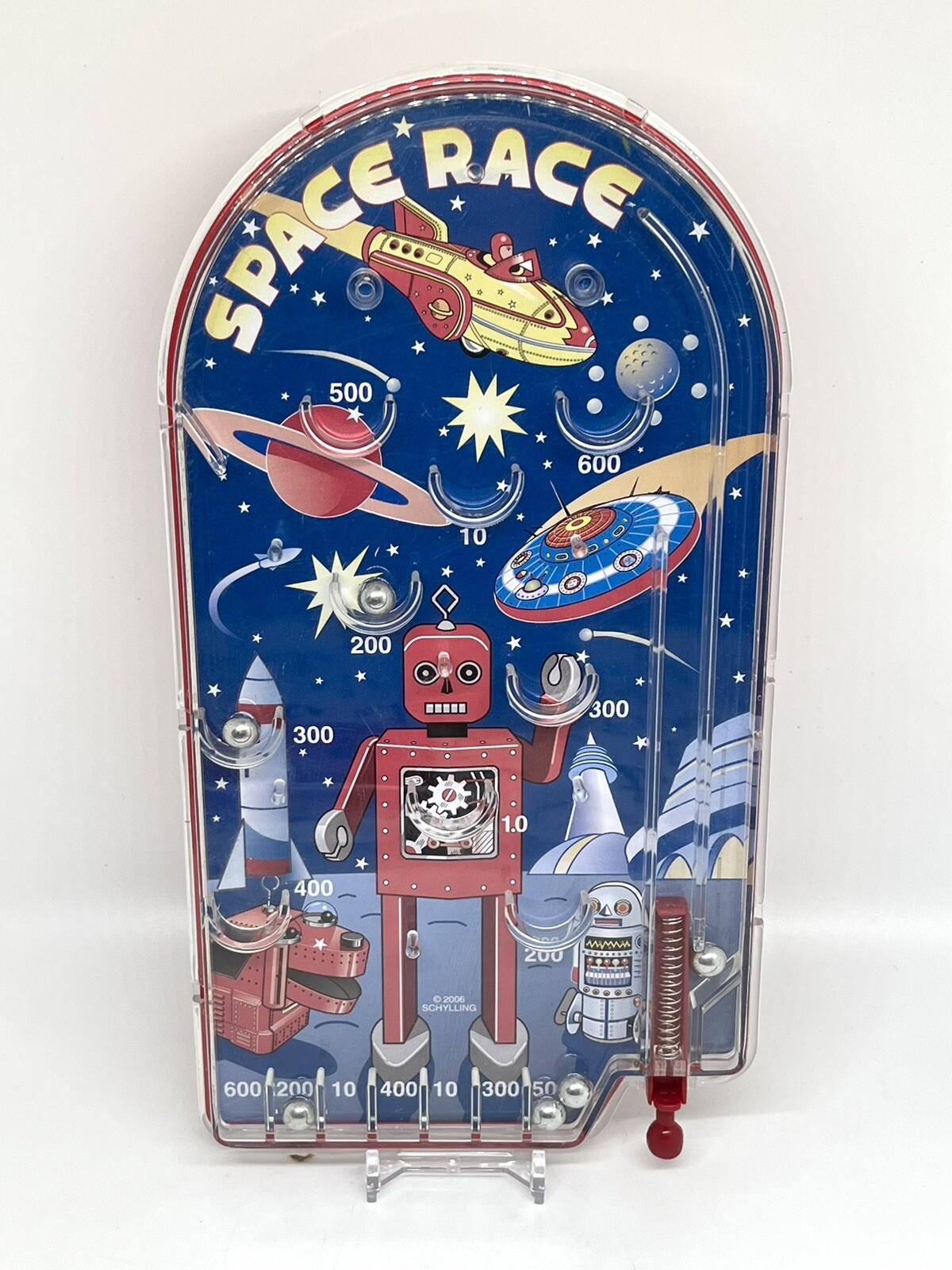 Schylling Space Race Mini Pinball Game 2008 - Fun Travel Toy