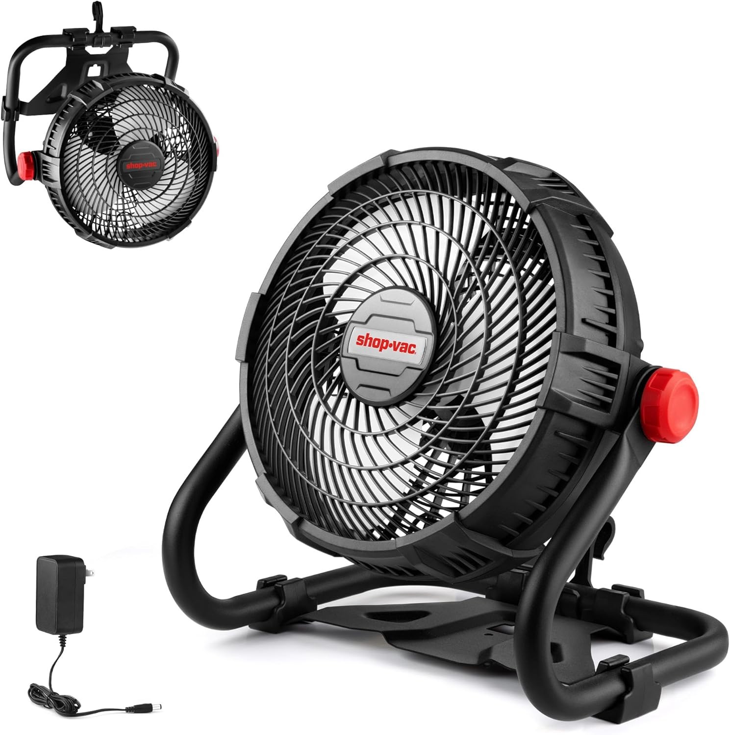 20V Portable Fan, 12-Inch Corded Power Cping Fan, Desk Fan for