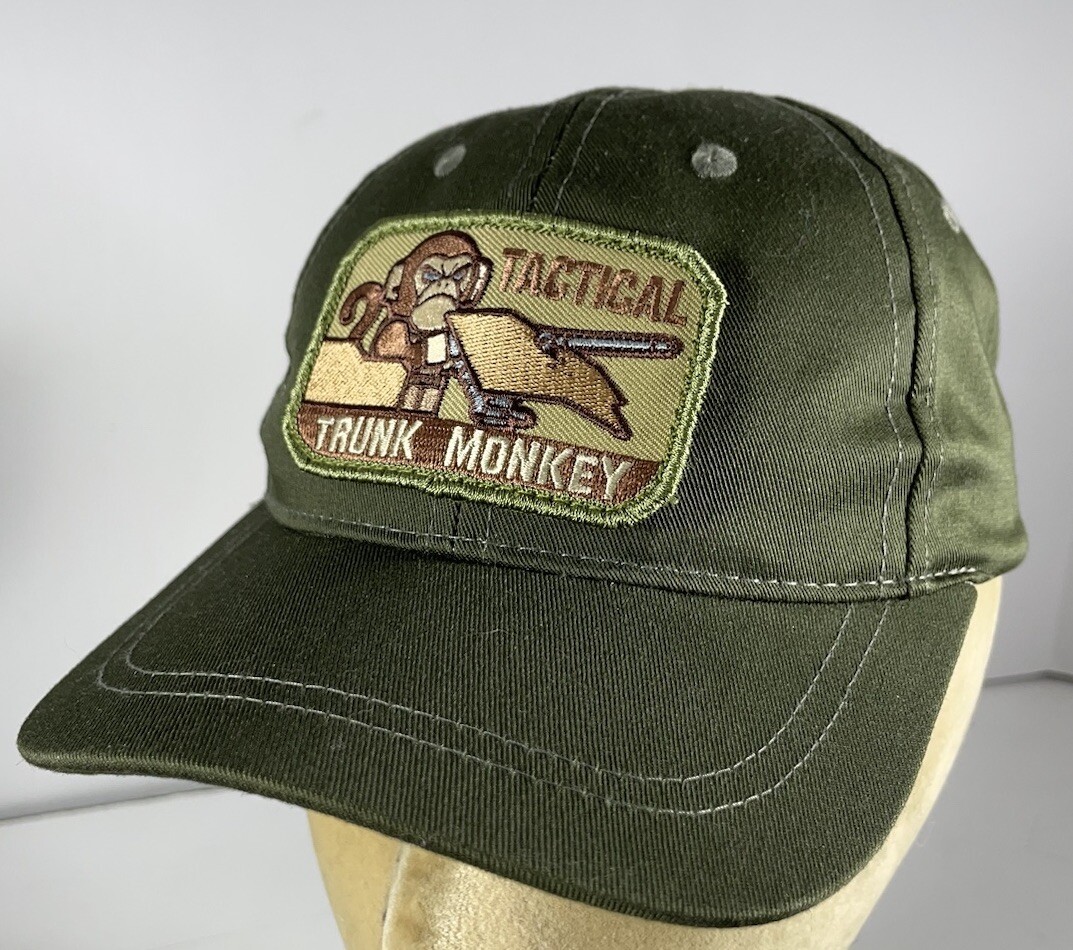 TROOPER TACTICAL GREEN CAP HAT ONE SIZE FIT REMOVABLE  MONKEY PATCH Youth NEW
