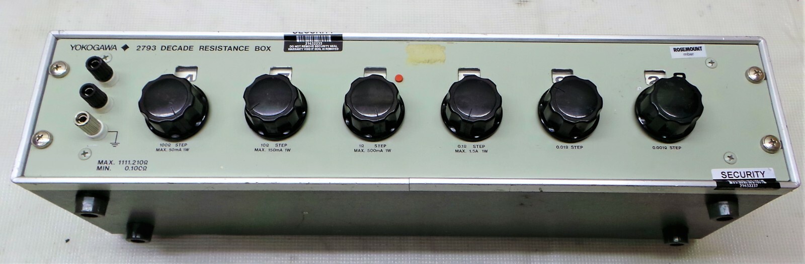 YOKOGAWA 2793 DECADE RESISTANCE BOX.