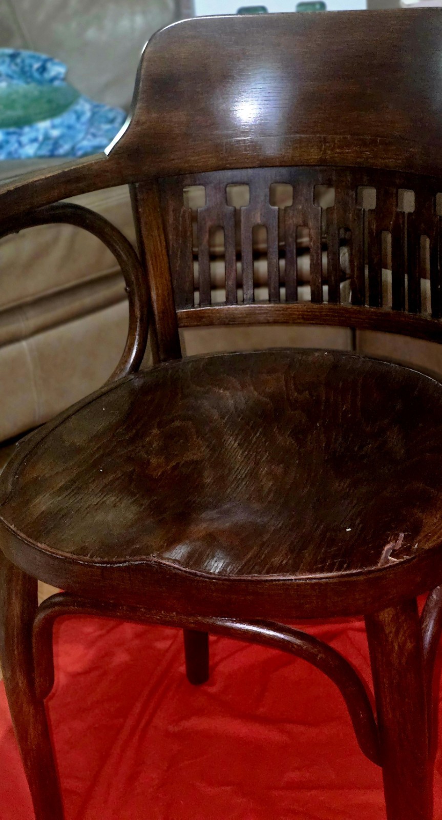 J&J Kohn  bentwood Secession chair, attributed to designers Otto Wagner