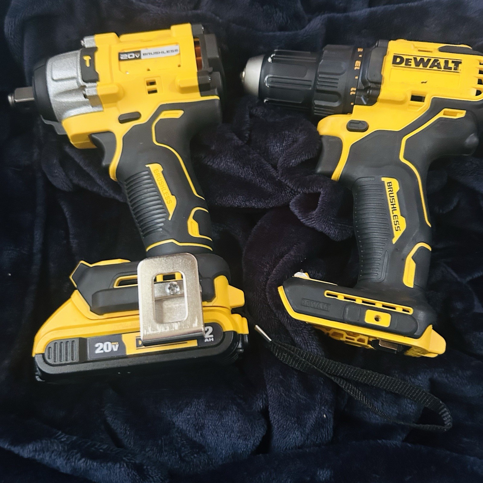DEWALT 20V MAX Brushless Drill/Driver & Impact Driver 2-Tool Set w/1 Battery