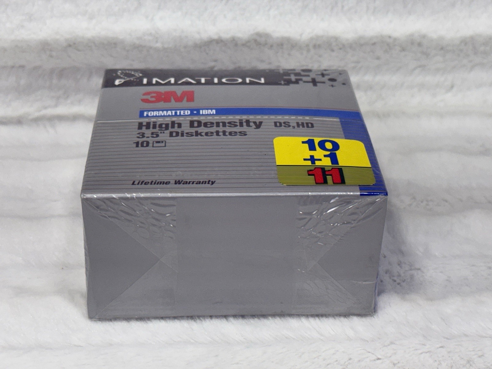 NEW 3M 3.5" High Density Diskettes DS HD Floppy Disc 11-Pack SEALED