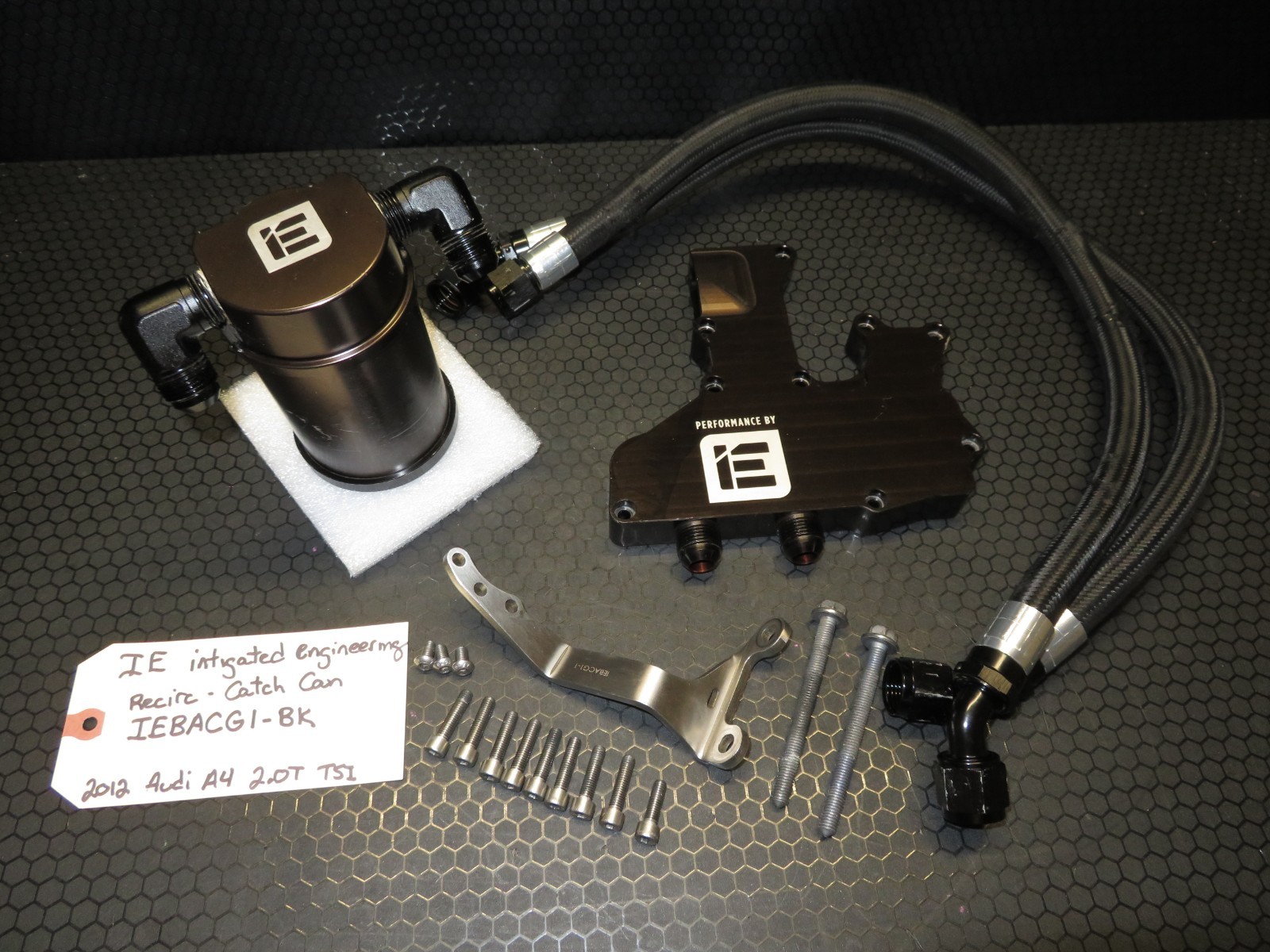 Integrated Engineering B8/8.5 Audi A4 Recirculating Oil Catch Can Kit 2.0L TFSI