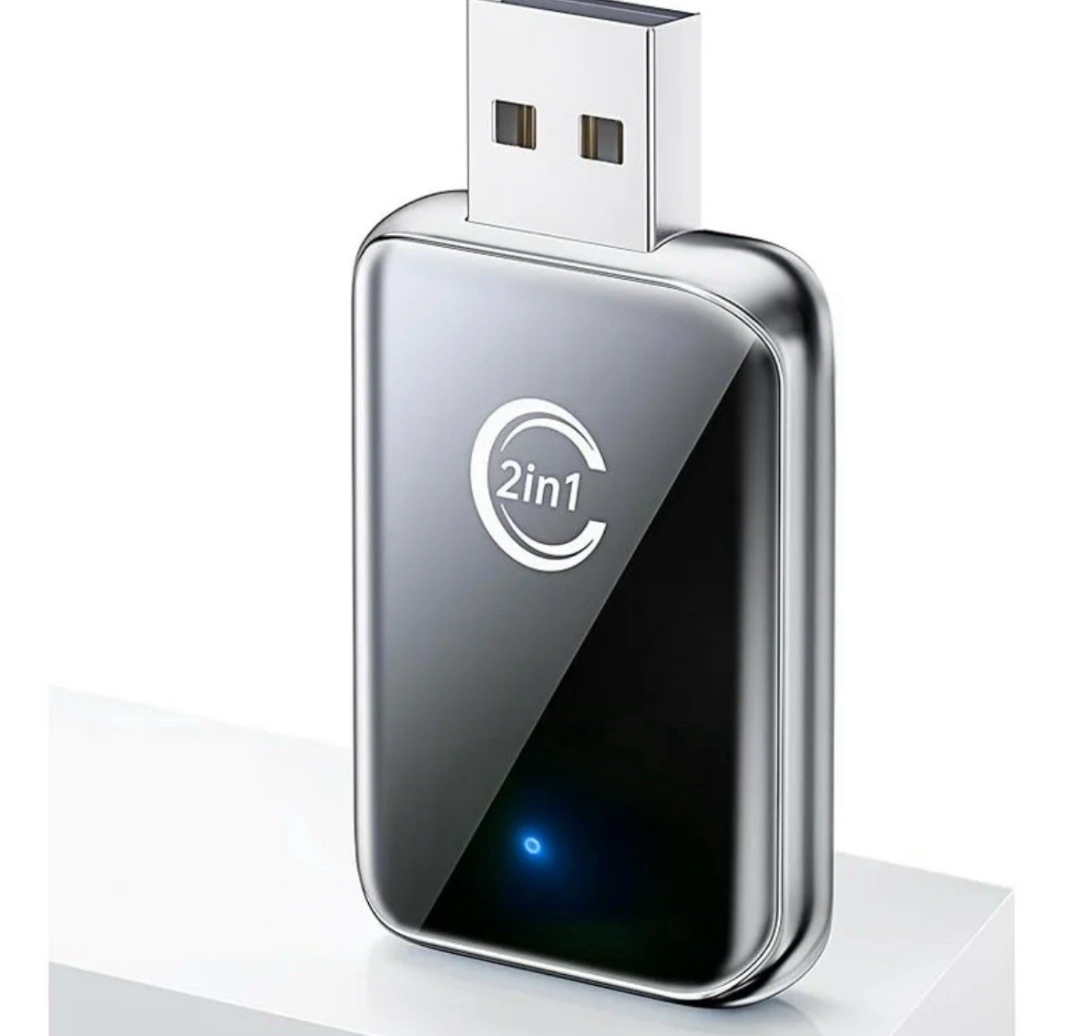 Wireless Carplay Adapter for iPhone, Convert Wired Carplay to Wireless, 2 in 1 P