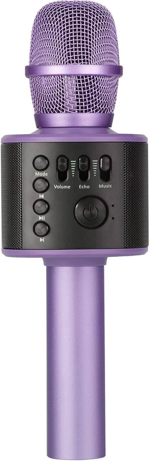 Wireless Bluetooth Karaoke Microphone with Built-In Speakers + HD Recording, Por