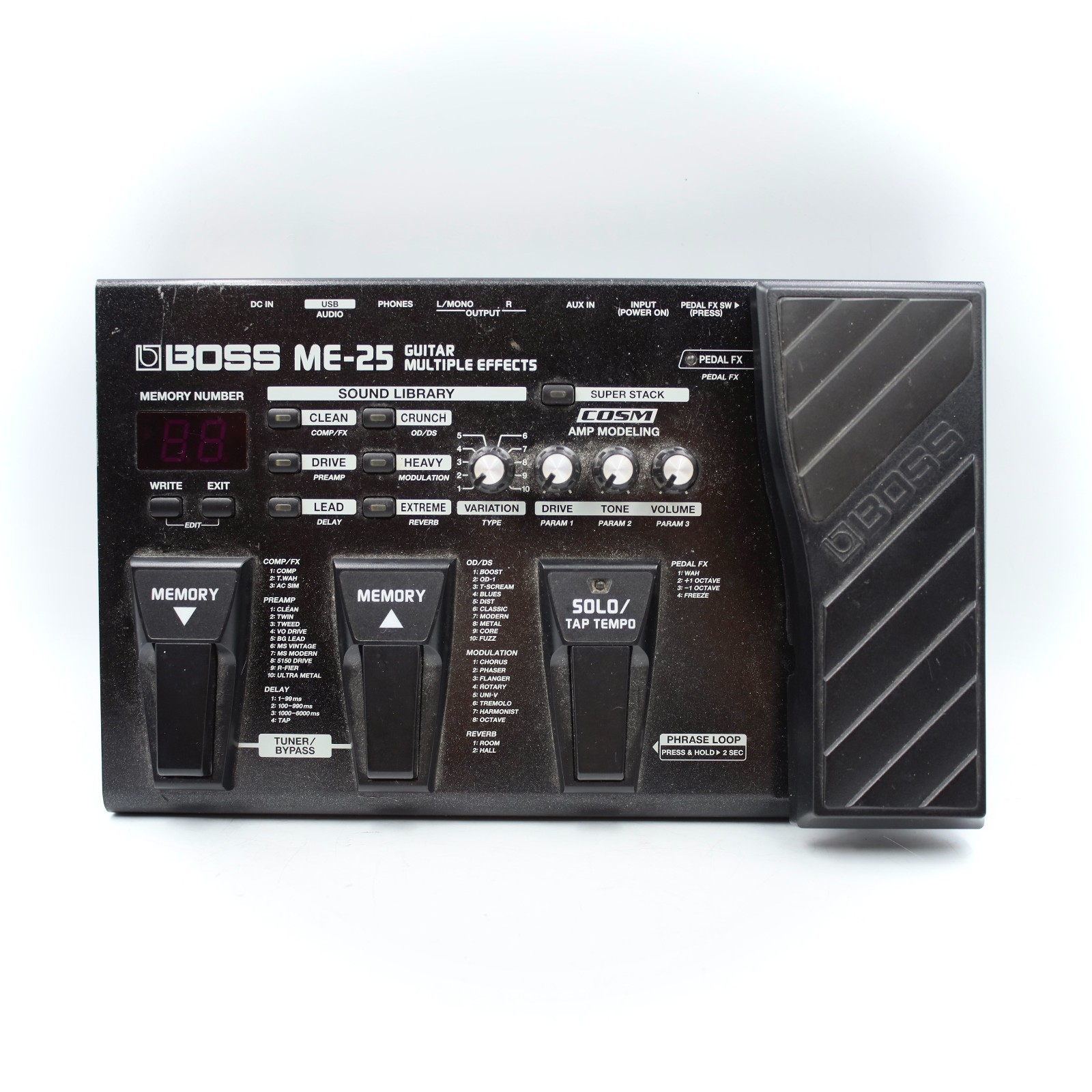 BOSS ME-25 Multi Effects Unit Guitar Effect Pedal F3A3842