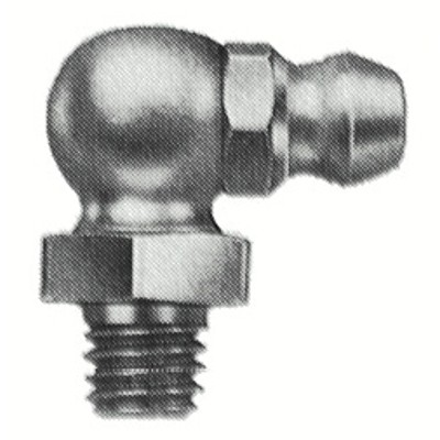 Metric Fittings, Elbow - 90°, 3/4 in, Male/Male, 6 mm Alemite 2108 Silver