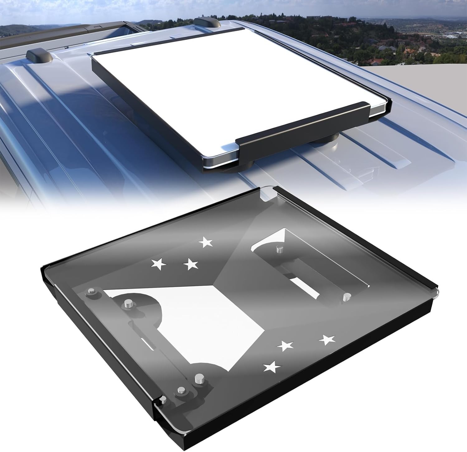 Starlink Mini Mount Magnetic with Protective PC Plate, 360° Scratch & Impact Res
