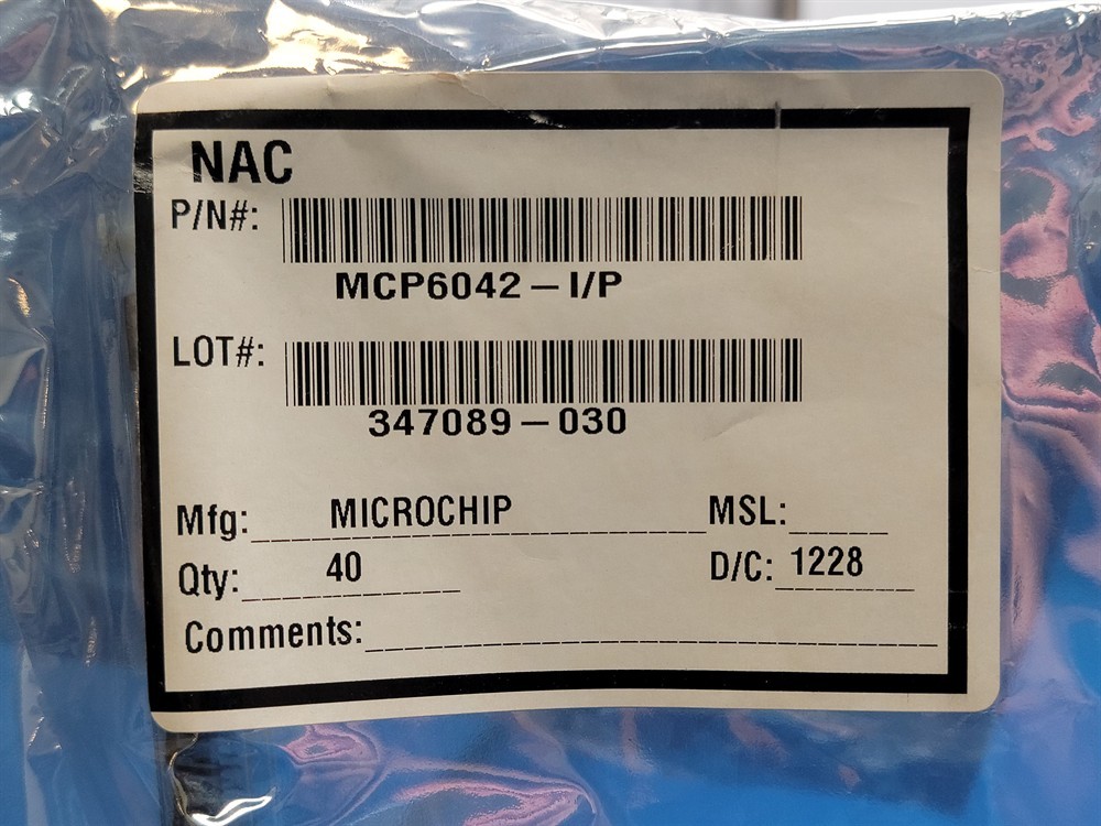 New (33pcs) MCP6042-I/P MICROCHIP TECHNOLOGY IC Linear