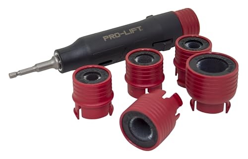 7-Piece Automotive Wheel Stud Cleaner Tool Set for Removing Rust and Debris,