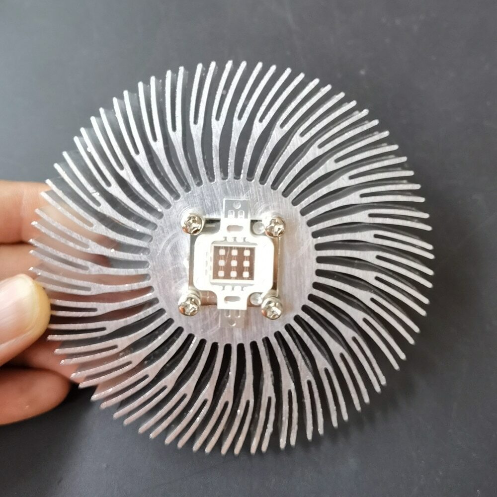 Round LED Heatsink Radiator Aluminum 10W Heat Sink Radiator F Household Lamp UV