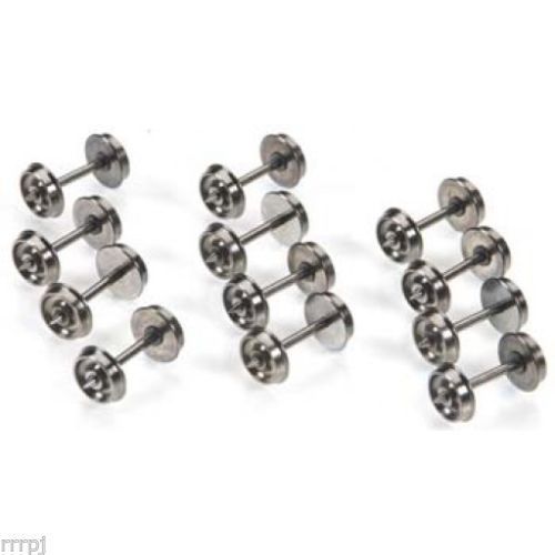 HO 31" IHC BLACKEND LW METAL WHEEL SET 4255-L100 IHC LIGHTWEIGHT PASSENGER CAR