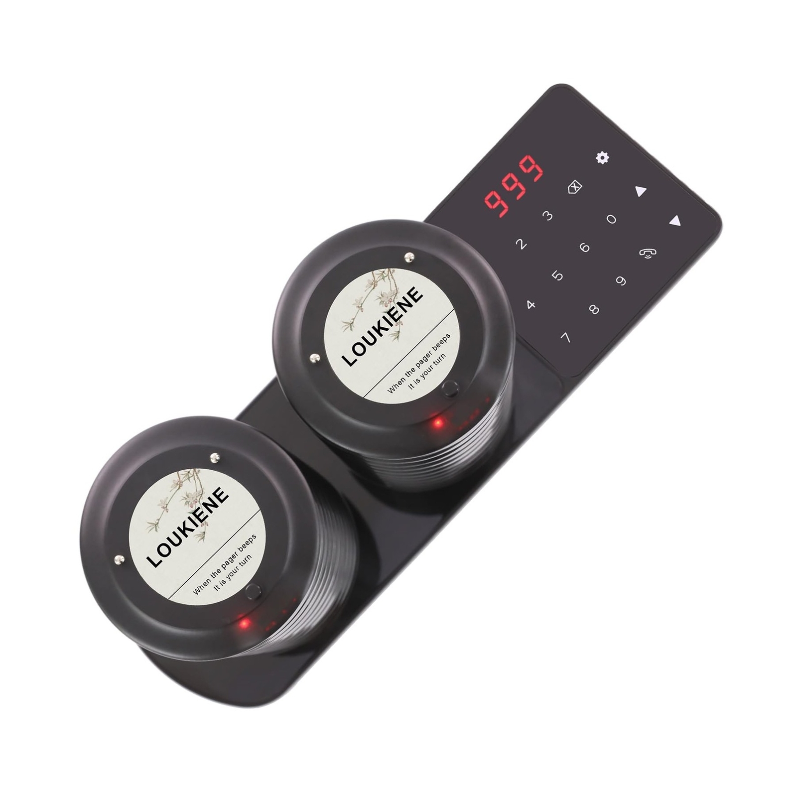 Restaurant Pager System, 20 Wireless Coaster Beeper Guest Customer Queue Page...