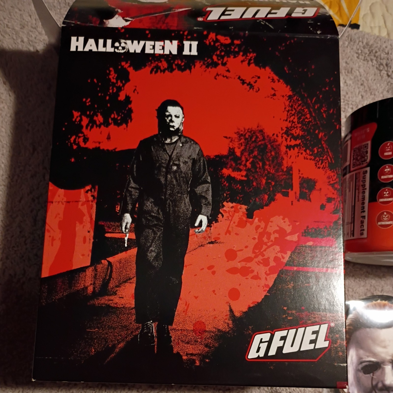 GFUEL Halloween II 2 Knife's Edge Collector's Box Metal Shaker Cup + Tub G FUEL
