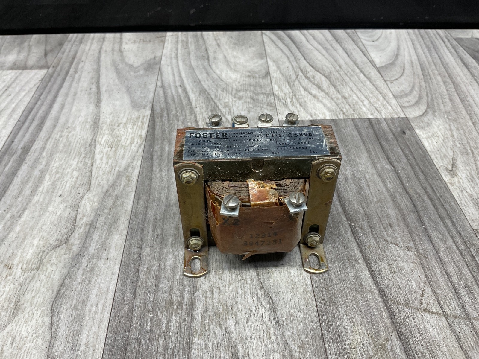 FOSTER TRANSFORMER CT-1-05KVA / CT-1 #09D19PR5*SI