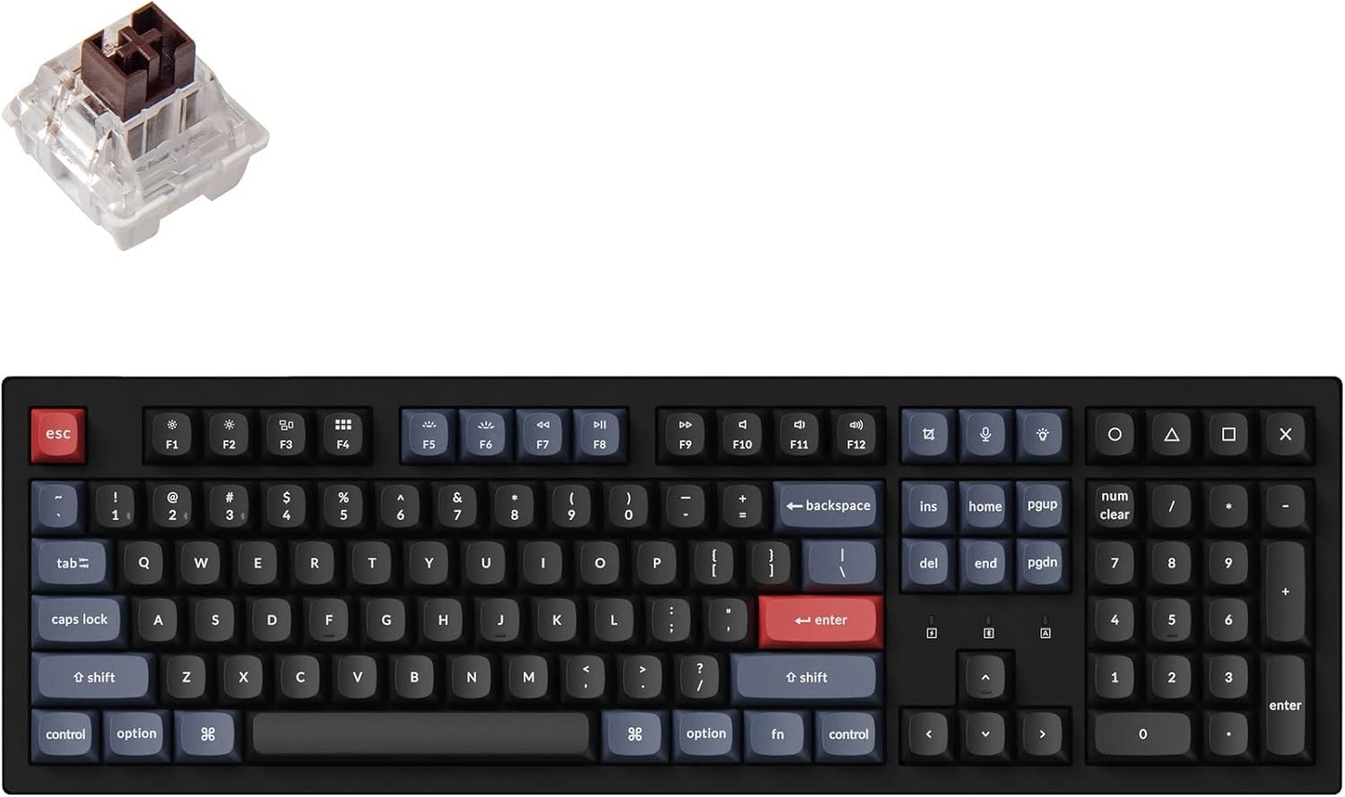 K10 Pro Wireless Custom Mechanical Keyboard Full-Size Layout | QMK Programmab...