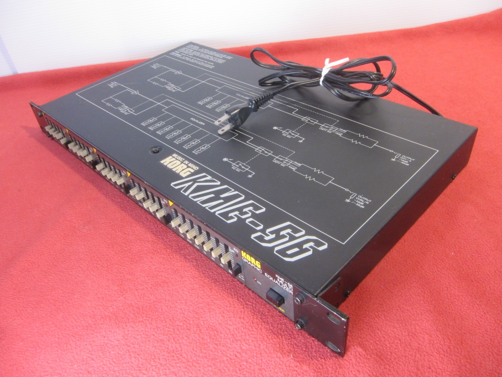 Korg KME-56 Multi graphic equalizer Rare Vintage Japan Tested 100V / DHL, FedEx