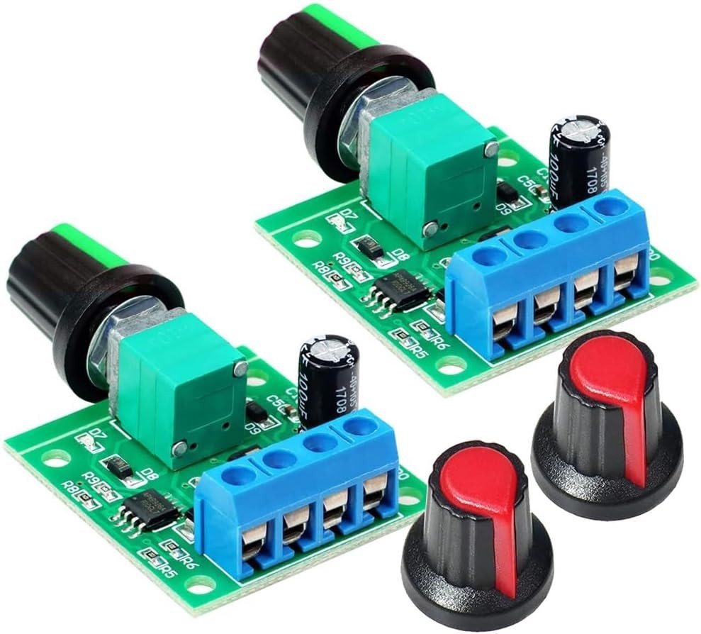 2PCS PWM DC Motor Speed Controller 1.8V-12V 2A Adjustable Control Switch