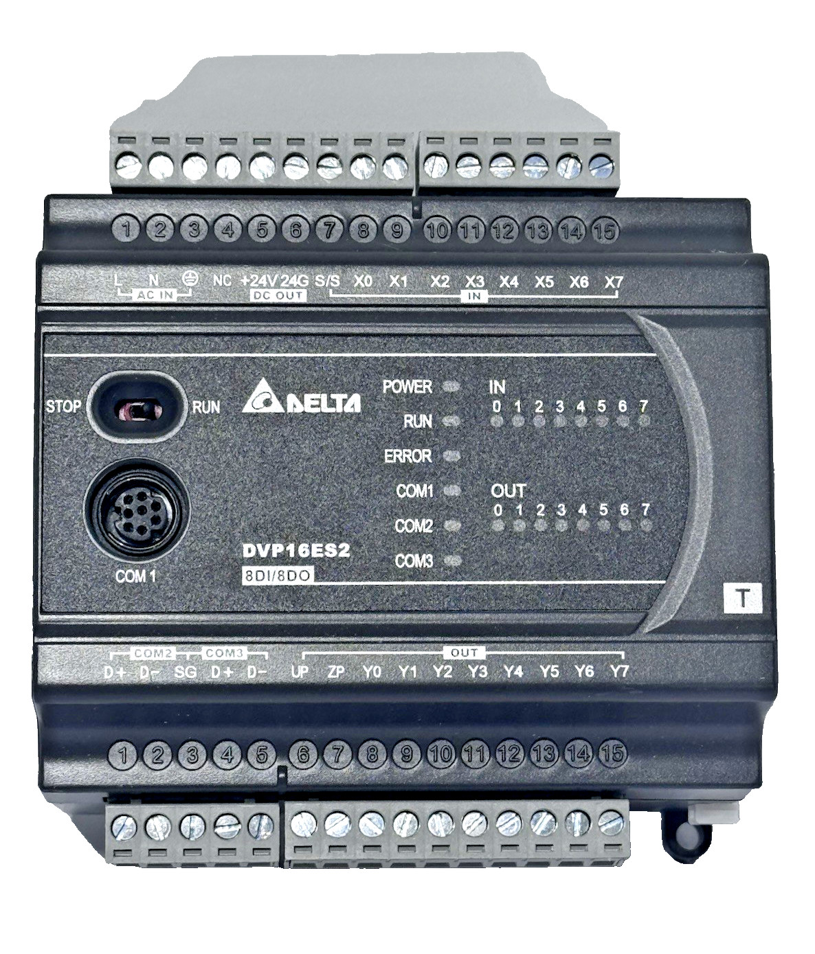 Delta DVP16ES200T / DVP16ES2 I/O Module 8DI/8DO PLC Module