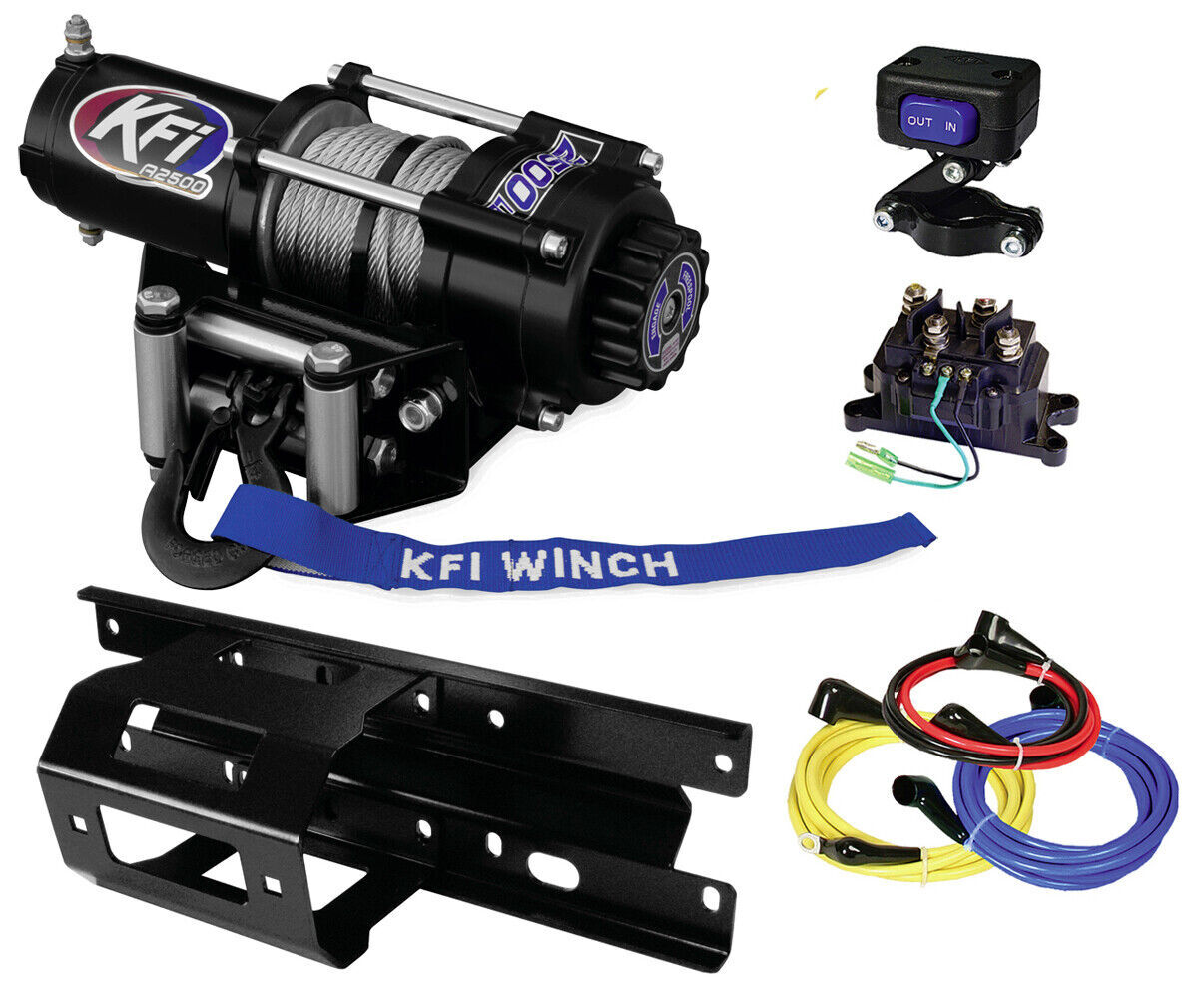KFI A2500-R2 winch & mount kit - 2005-2010 Polaris Sportsman 400 500 600 700 800