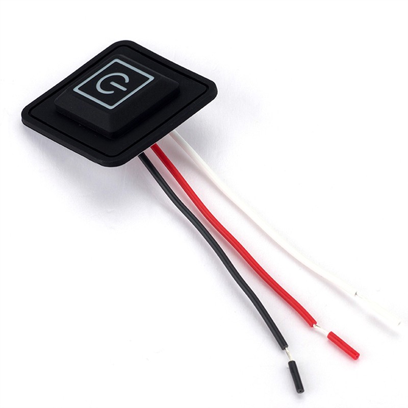 5V-15V 3 Gear Temp Control Waterproof Heating Switch Clothes Silicone But.l2