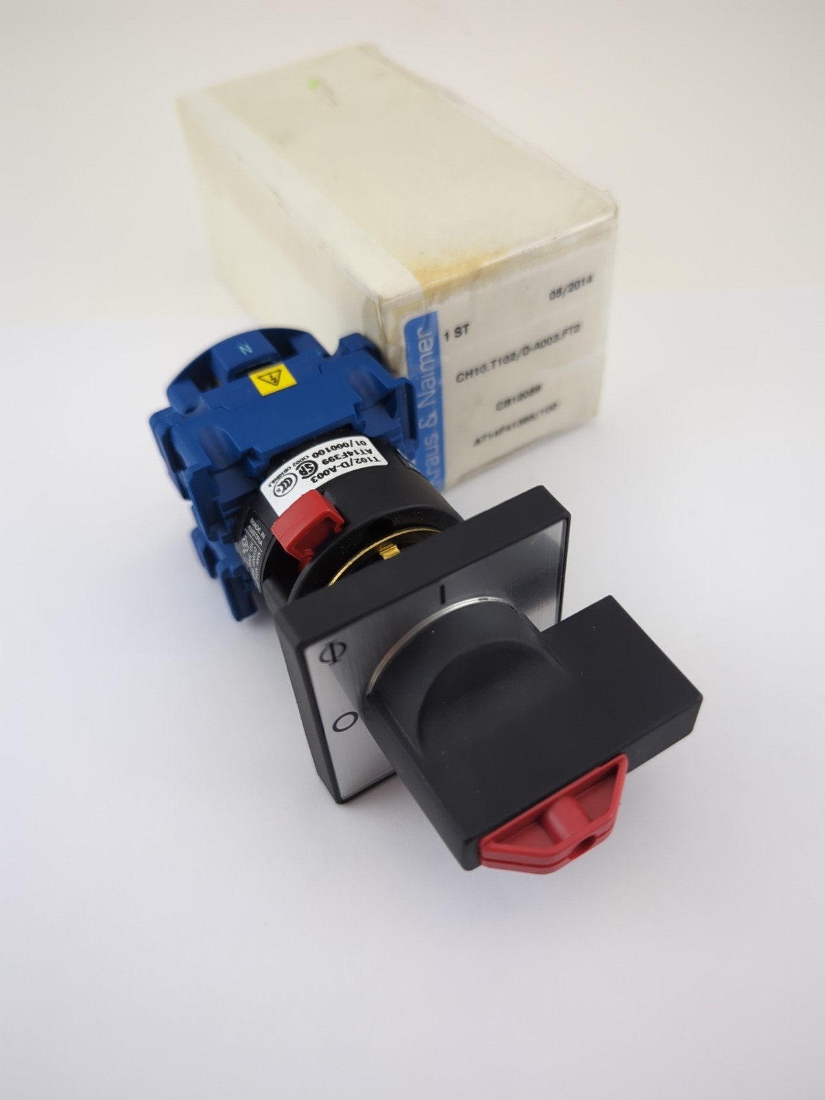 KRAUS & NAIMER CH10 2 Position Rotary Switch 600V 20A CH10.T102/D-A003.FT2