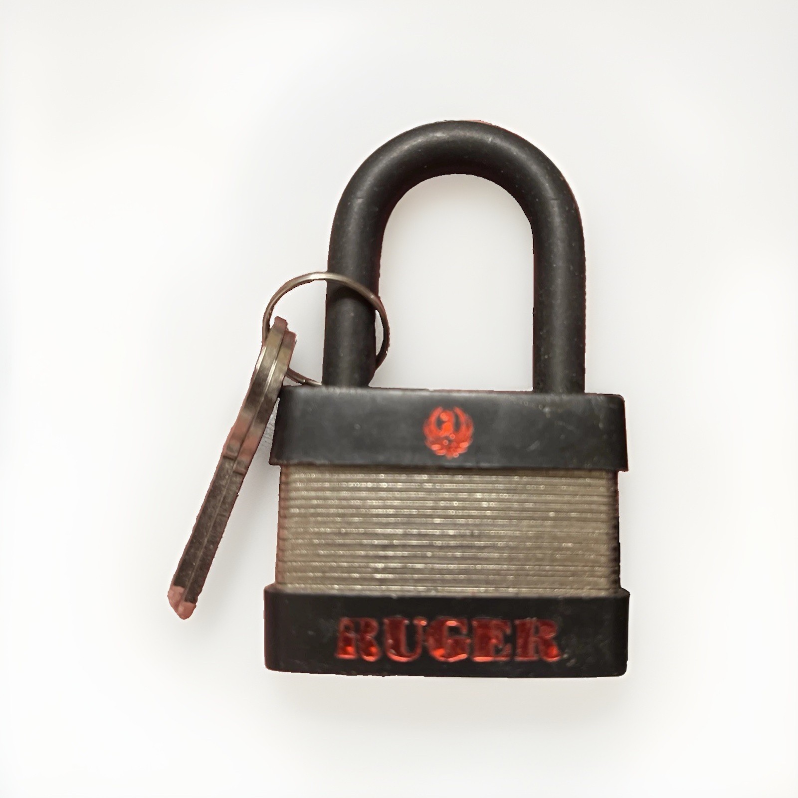 Ruger 5015 Keyed Metal Gun Lock Padlock 1 1/2in Black/Silver Pistol Rifle