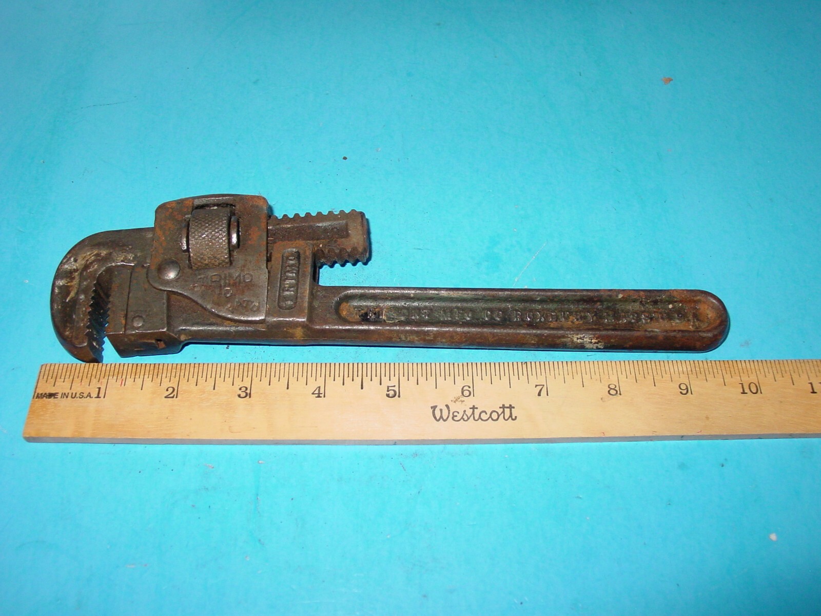 Vintage Trimo Pipe Wrench 10' Trimont MFG CO Roxbury Mass USA