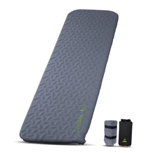 Ultralight Self Inflating Sleeping Pad for Backpacking, Slate Grey R2.3