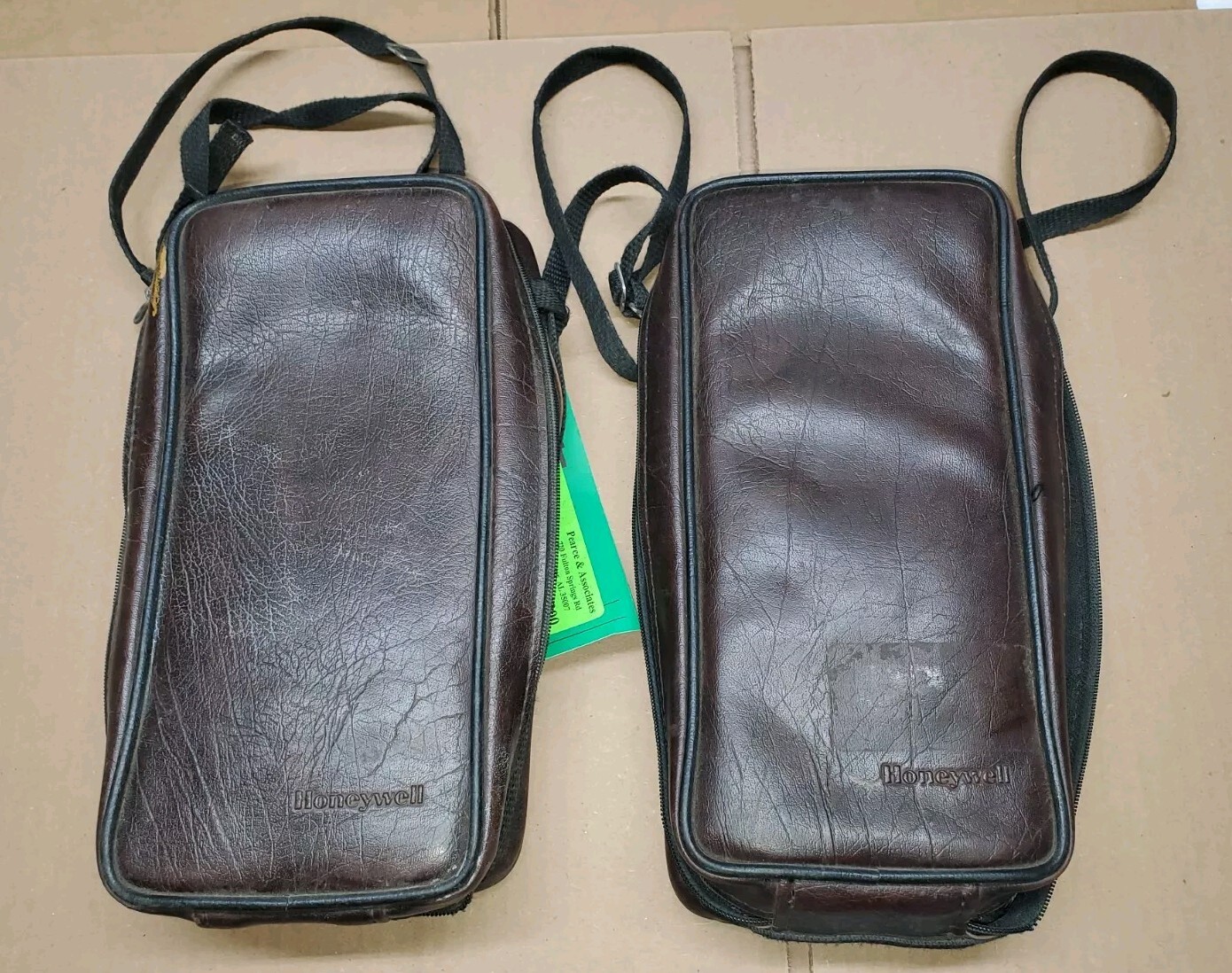 LOT OF 2 Honeywell Padded Cases Instrumentation Storage YKK Zippers Need Repair