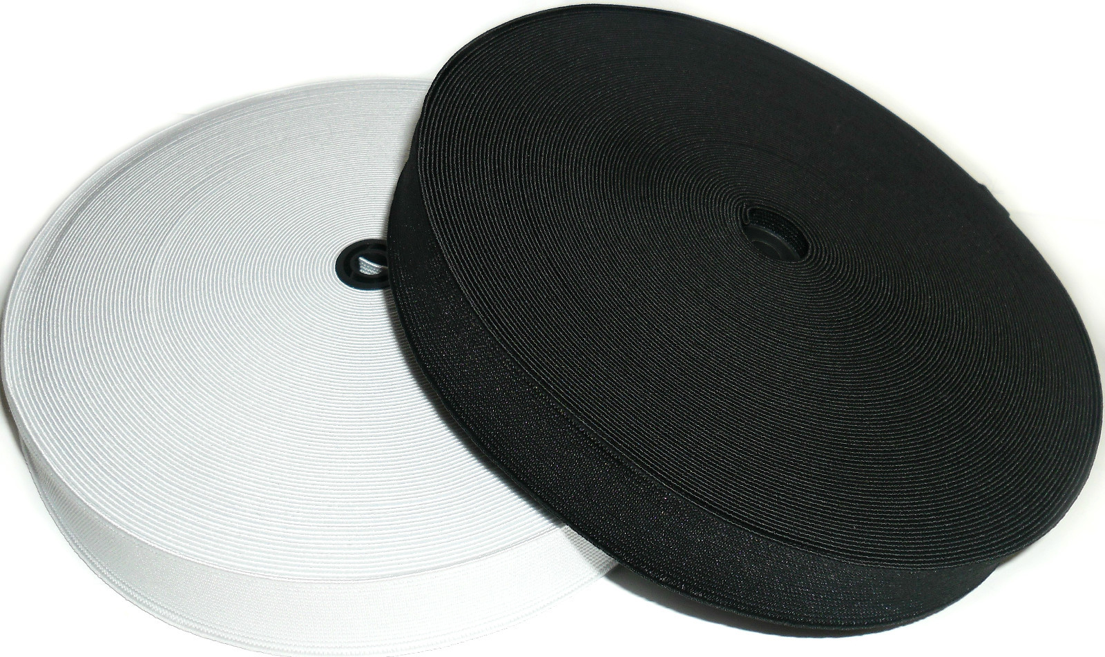 HIGH QUALITY WOVEN ELASTIC, 1 1/4 INCH 32MM WIDE, BLACK OR WHITE & DIFF LENGTHS