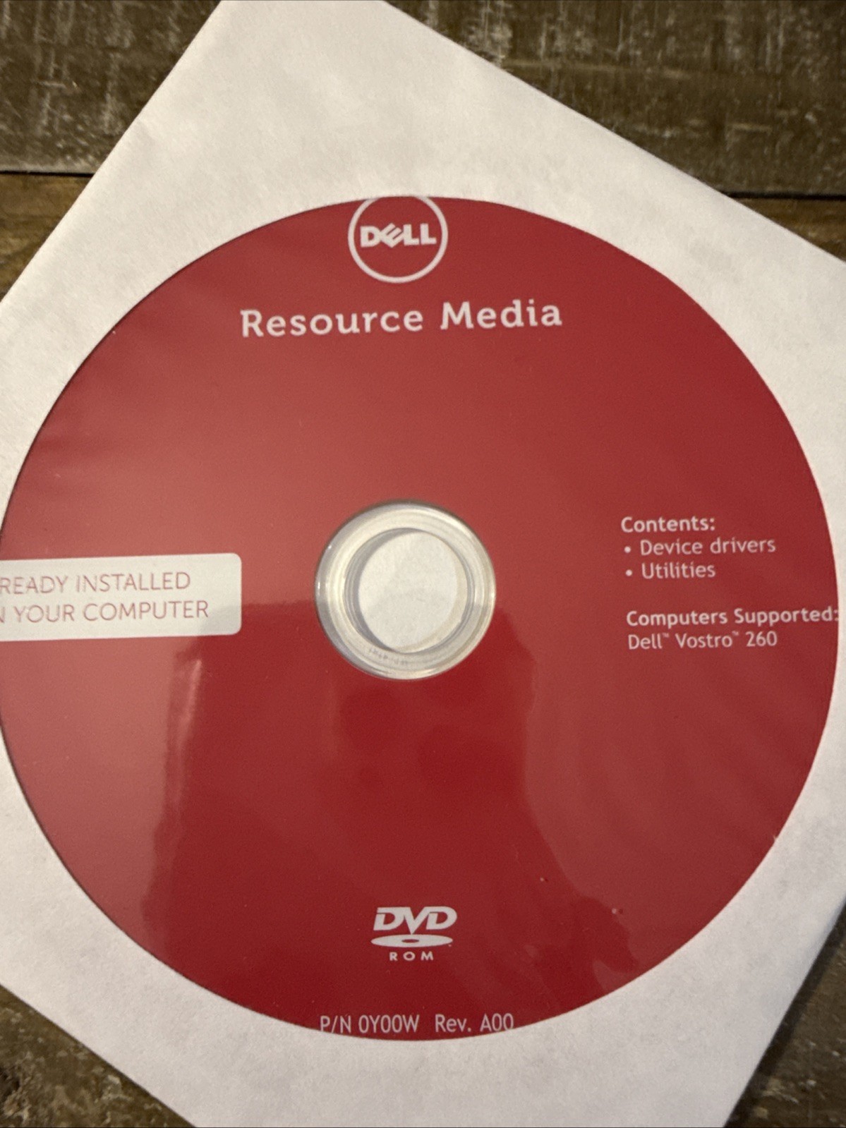 Dell Resource Media Software PC Cd Rom