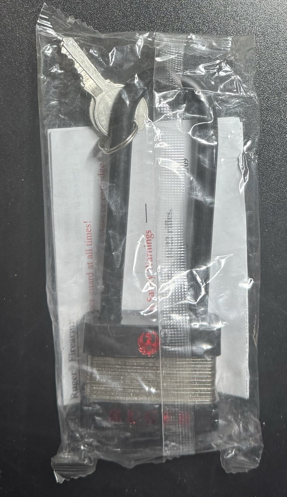 Ruger 5035 Gun Lock 3.5" x 50 MM w/ instructions and 2 Keys NEW unopened padlock